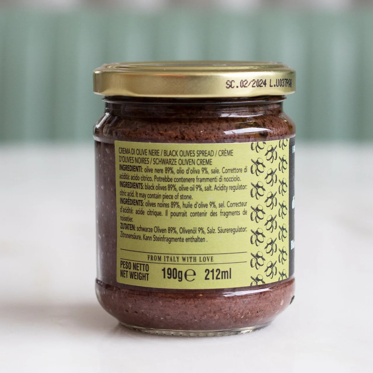 Black Olive Pate, Parente, 190g - Image 2