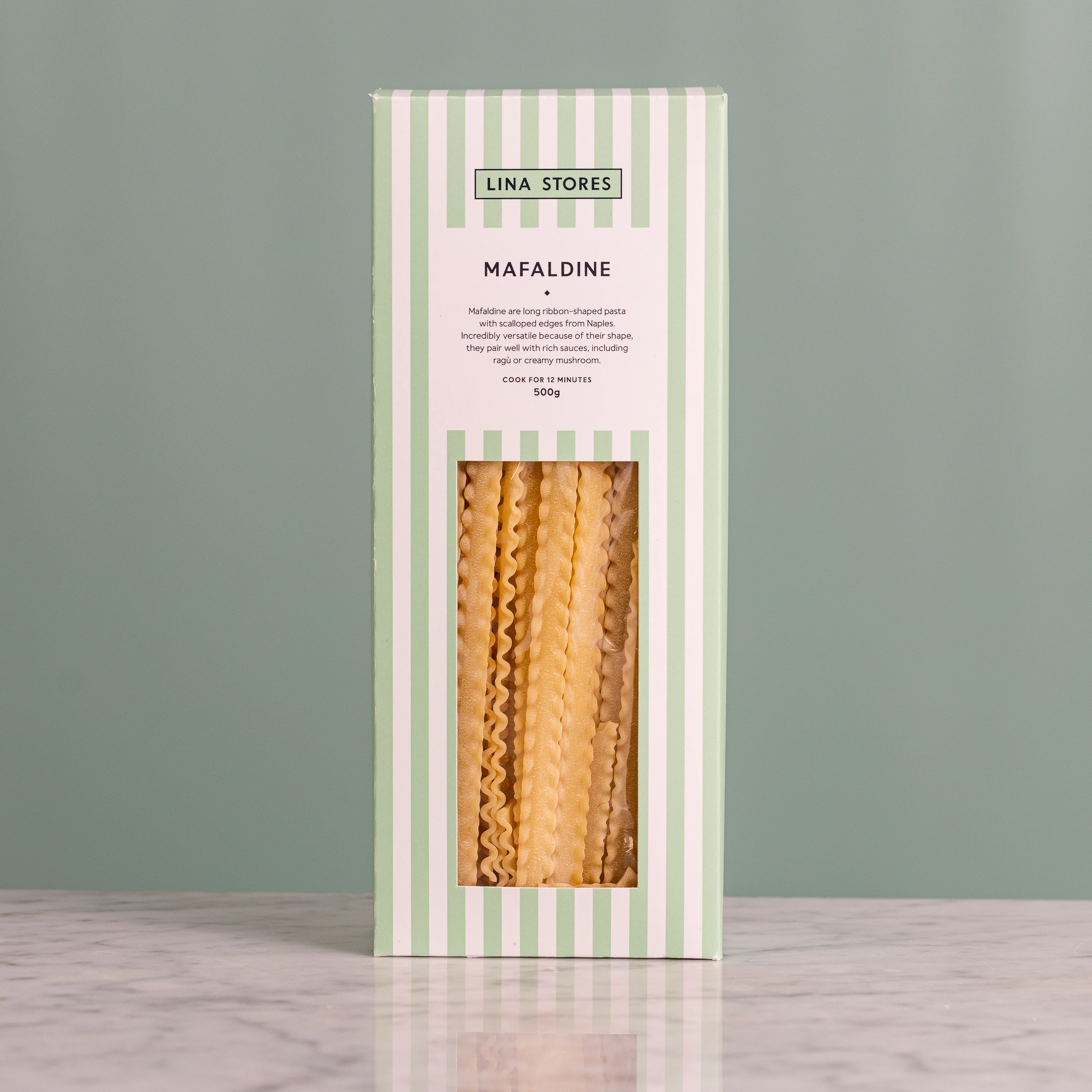 Mafaldine Pasta, Lina Stores, 500g - Image 2