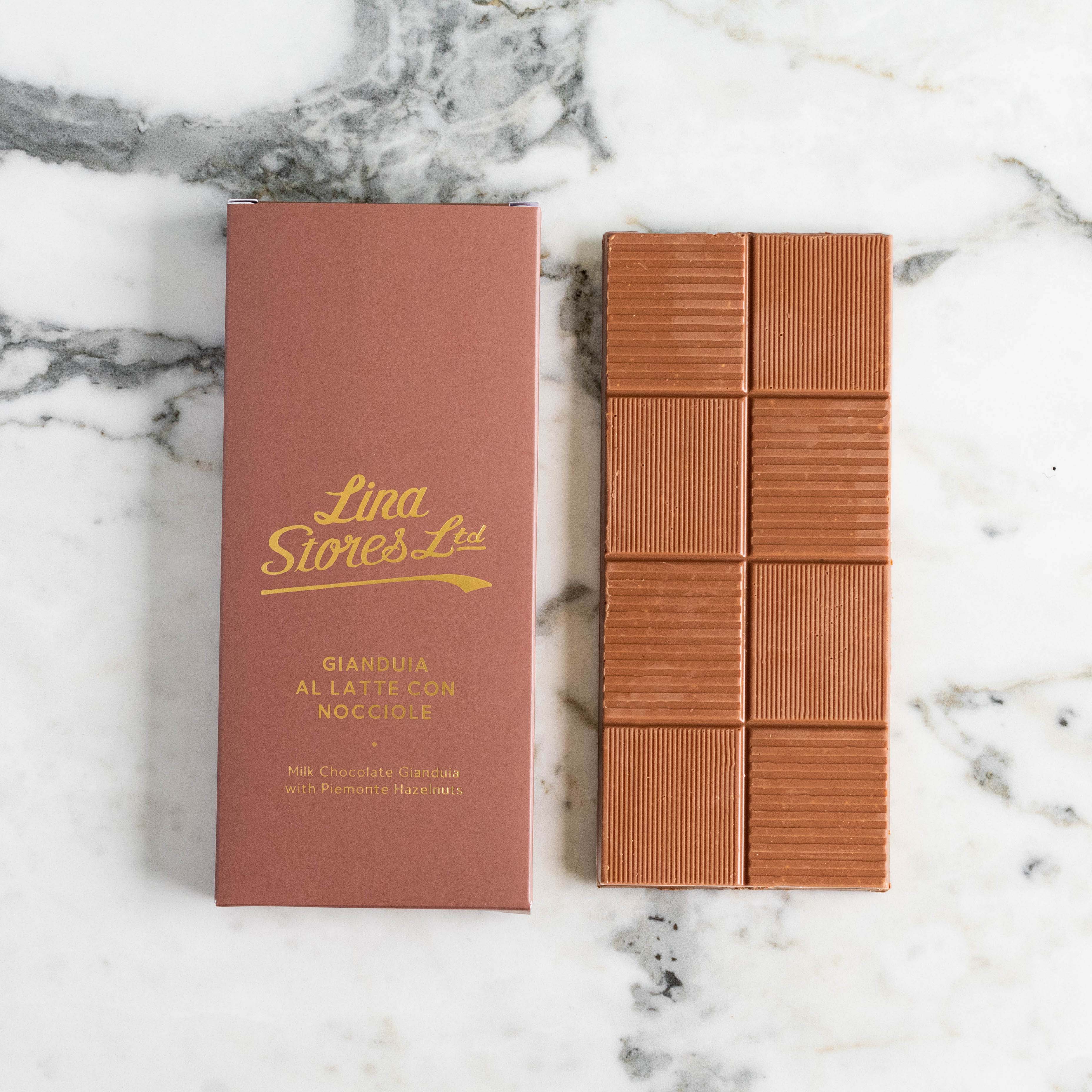 Milk Chocolate Gianduia with Piemonte Hazelnuts, Lina Stores, 100g - Image 3