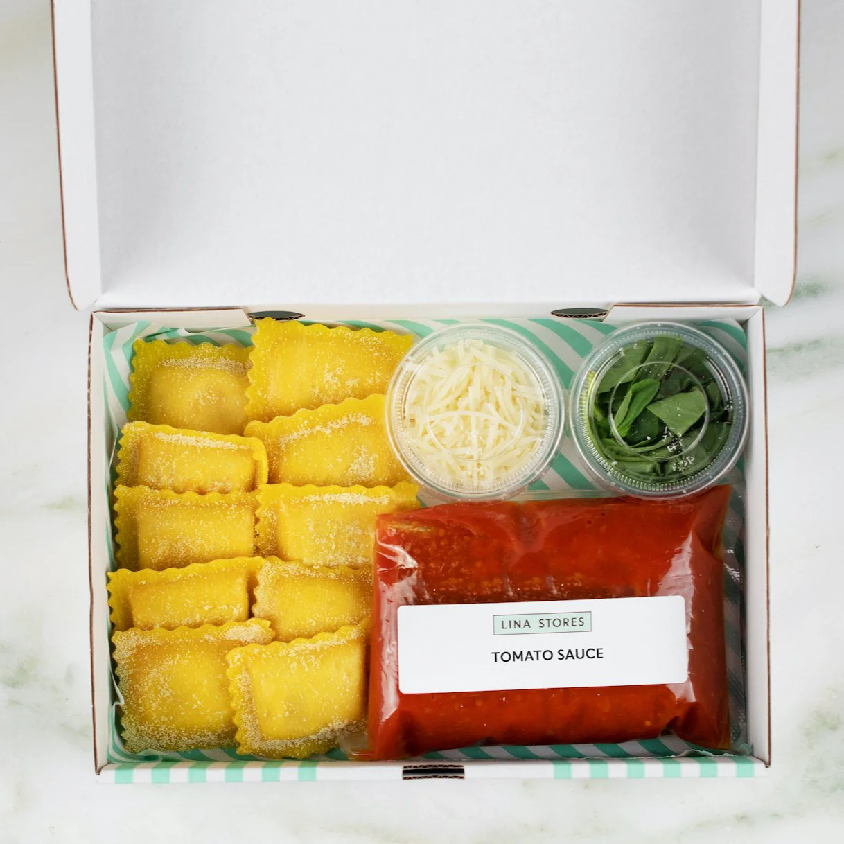 'Nduja & Scamorza Ravioli with Homemade Tomato Sauce, Pasta Kit - Image 3