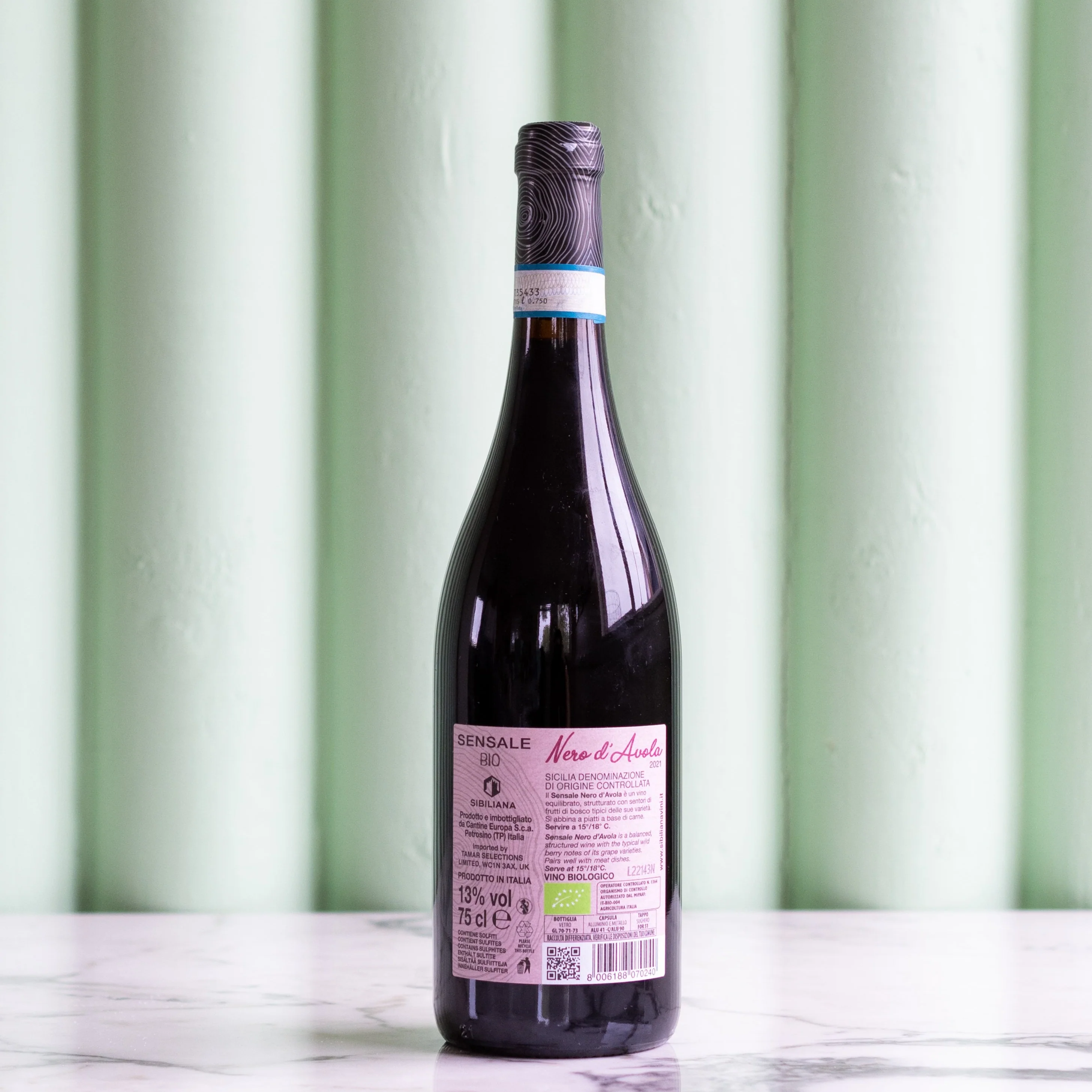 Nero d'Avola, Sensale, Sicilia, 2020, 750ml - Image 2