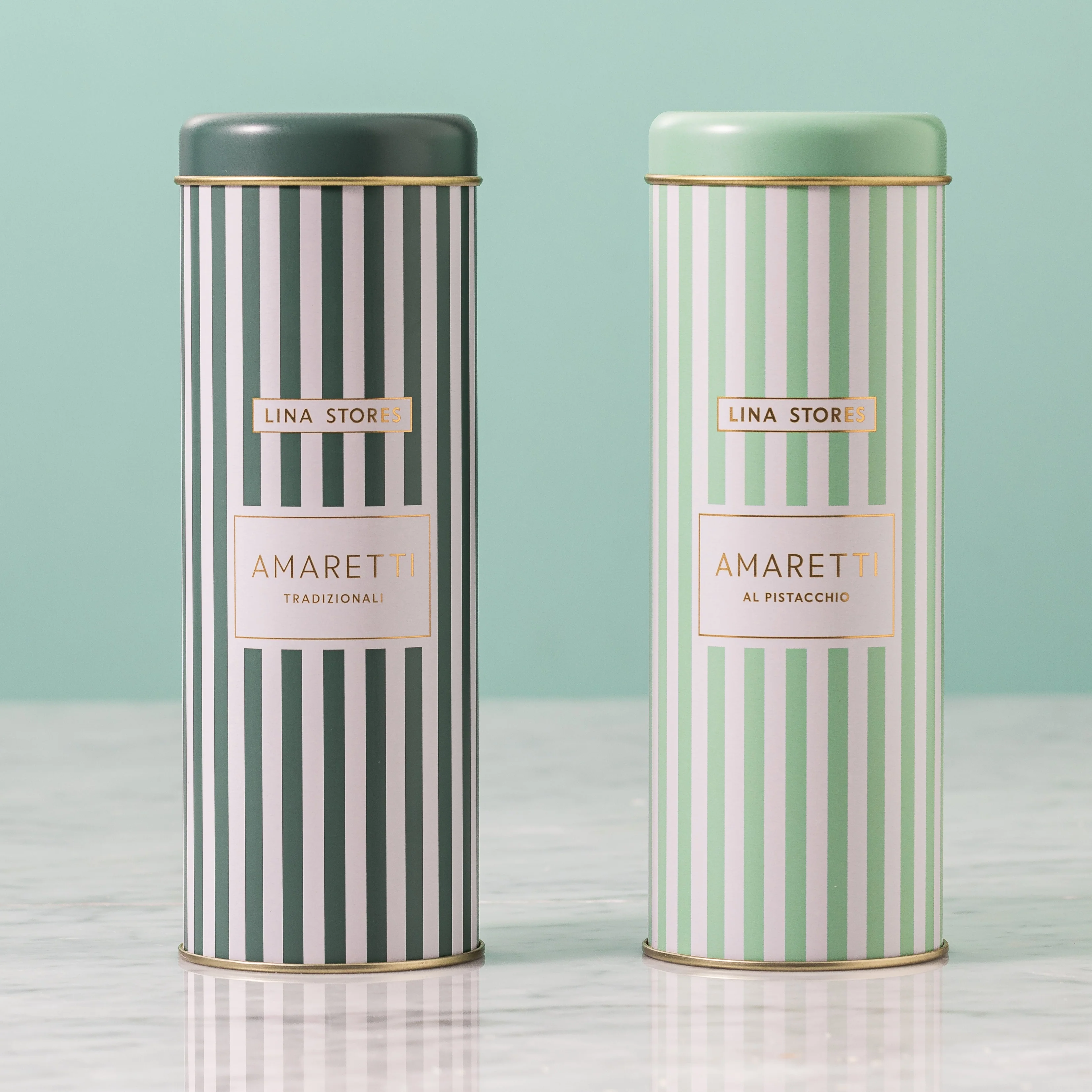 Pistachio Amaretti Tin, Lina Stores, 140g - Image 4