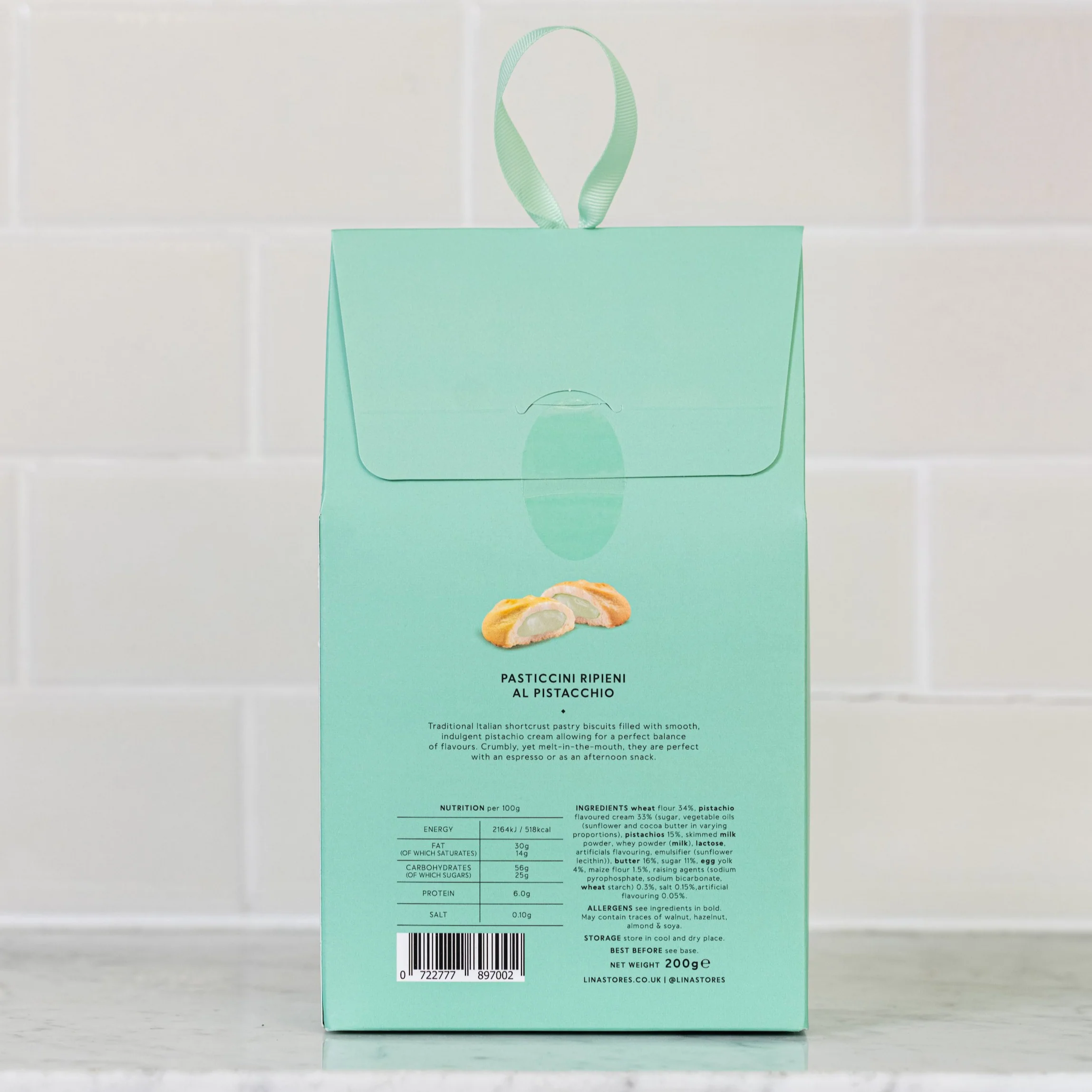 Pistachio Biscuits, Lina Stores, 200g - Image 3