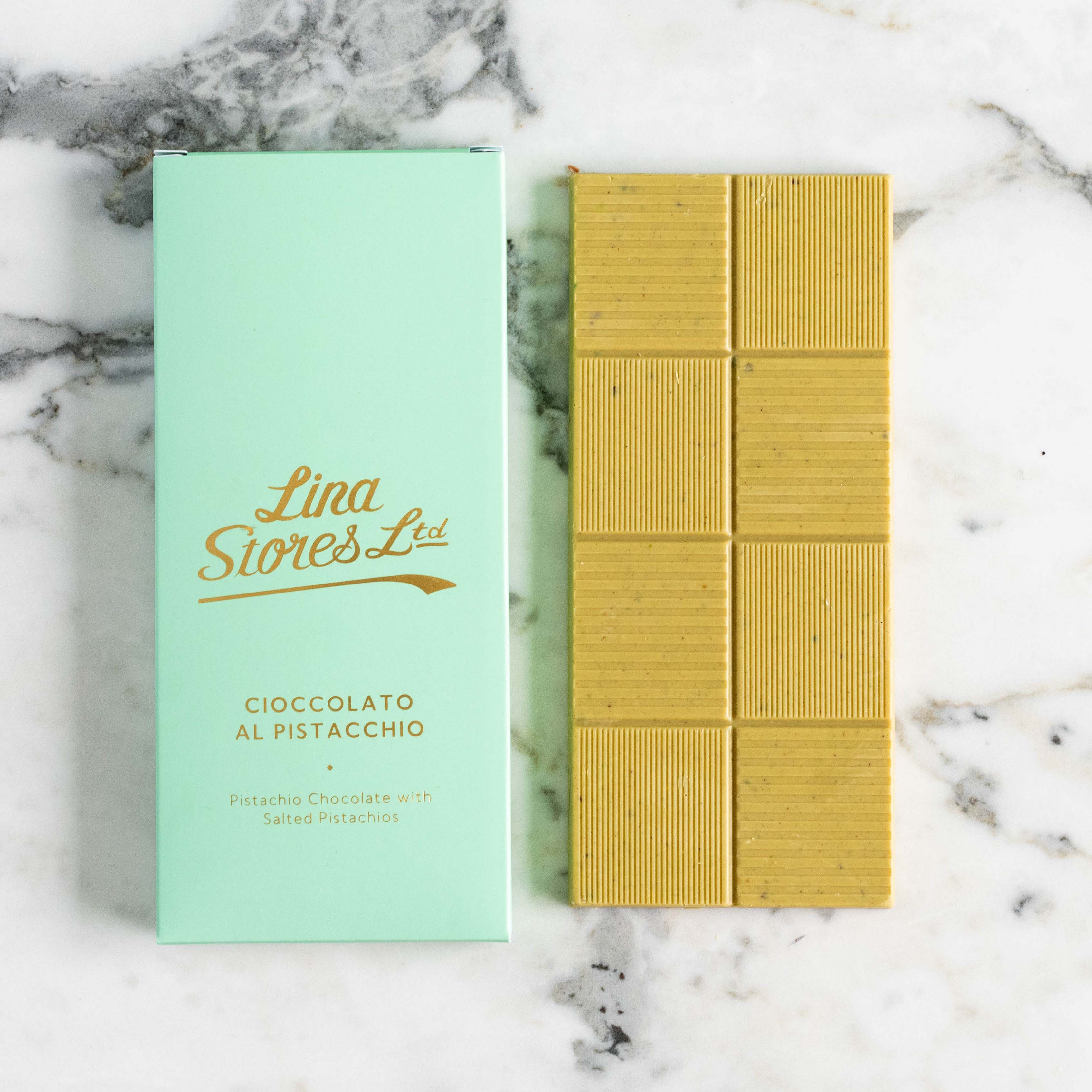 Pistachio Chocolate with Salted Pistachios, Lina Stores, 100g - Image 3