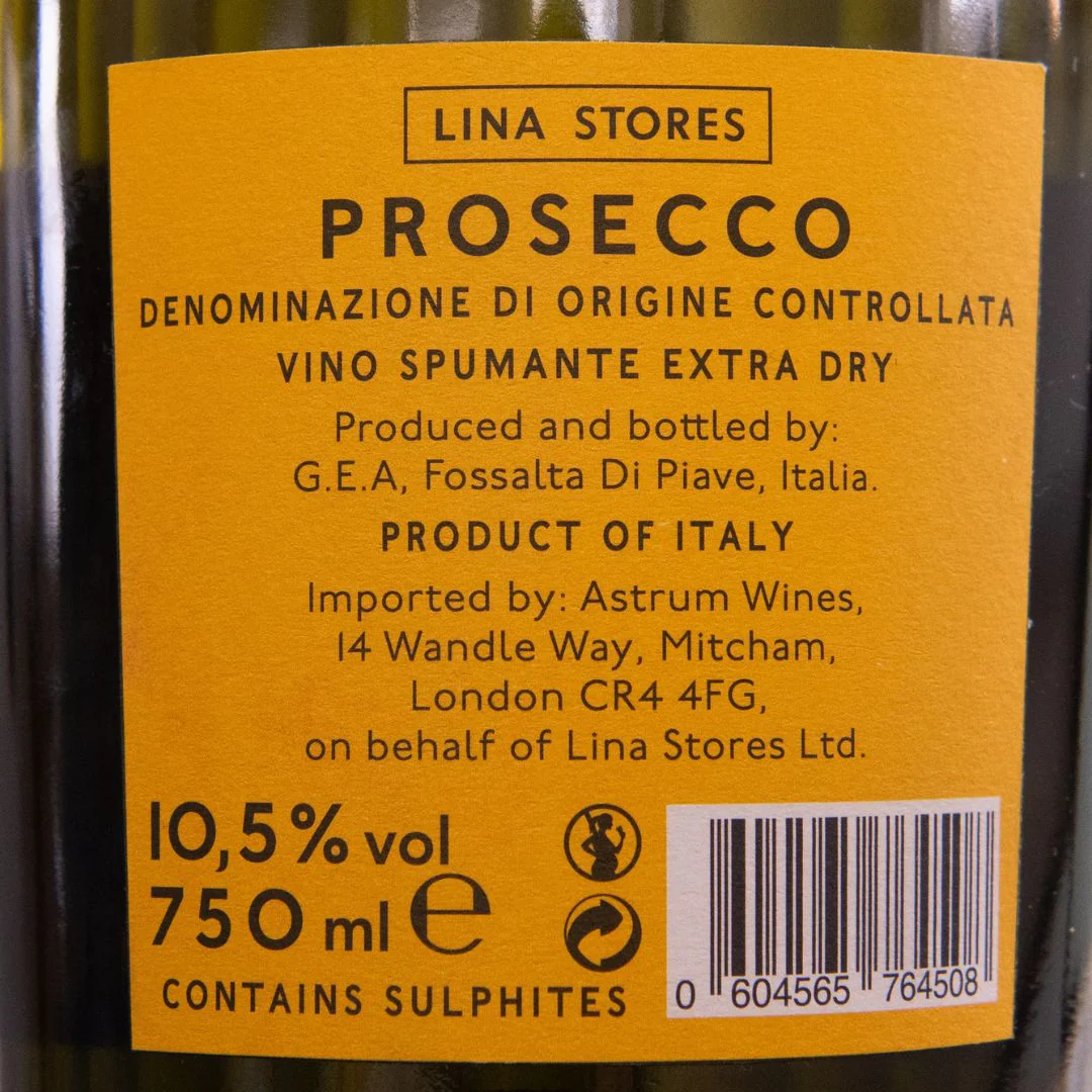 Prosecco, Lina Stores, 750ml - Image 5