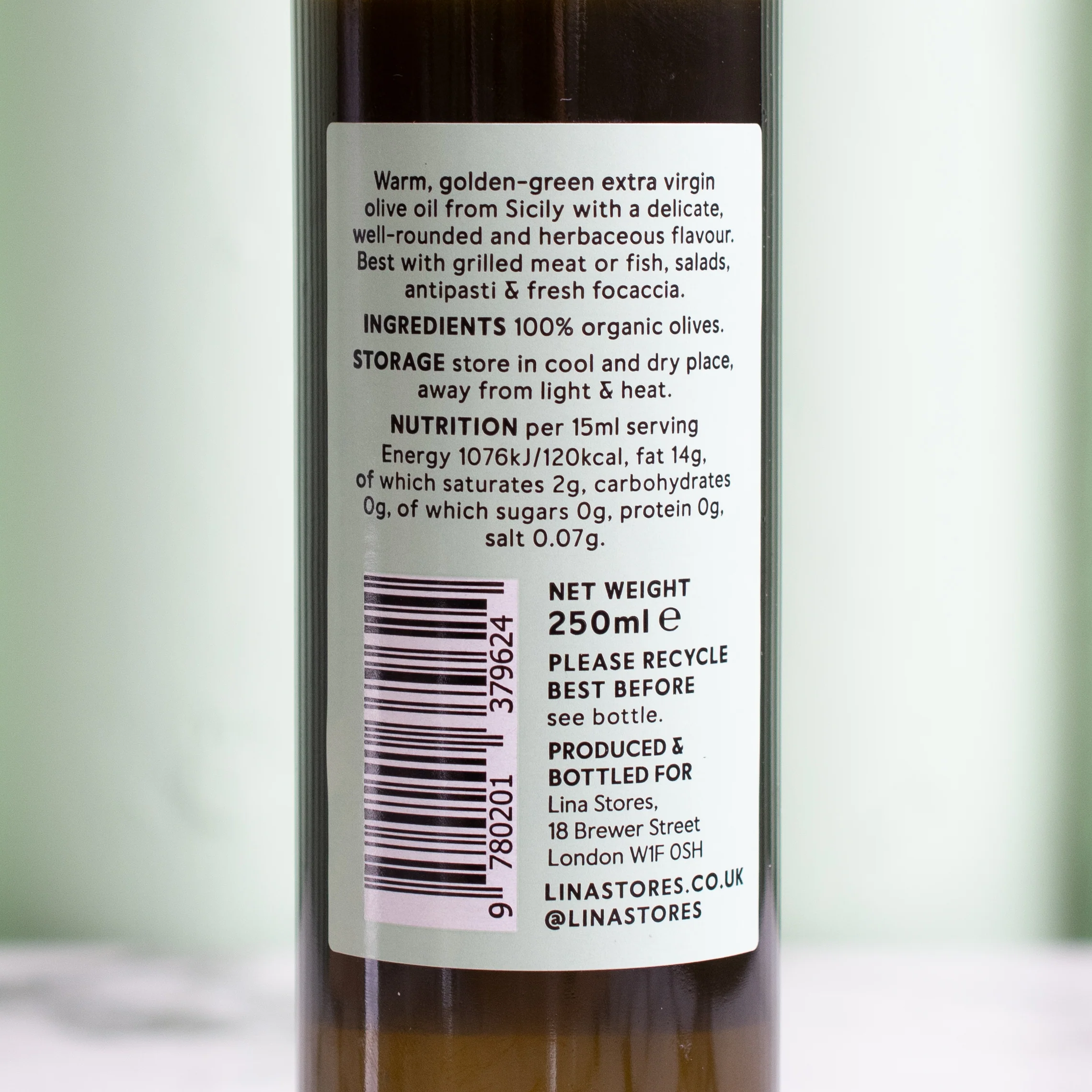 Sicilian Extra Virgin Olive Oil, Lina Stores, 250ml - Image 4