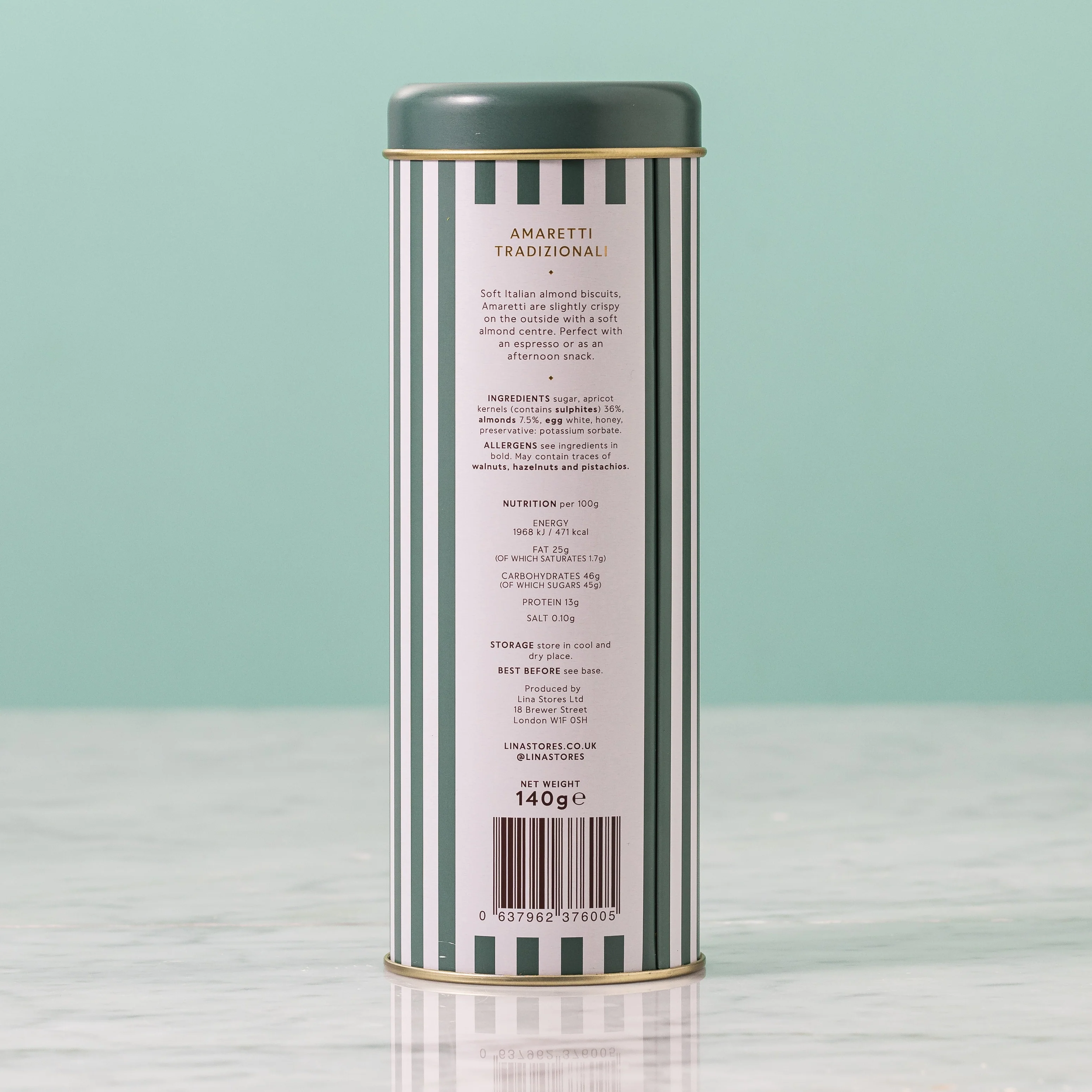 Traditional Amaretti Tin, Lina Stores, 140g - Image 3
