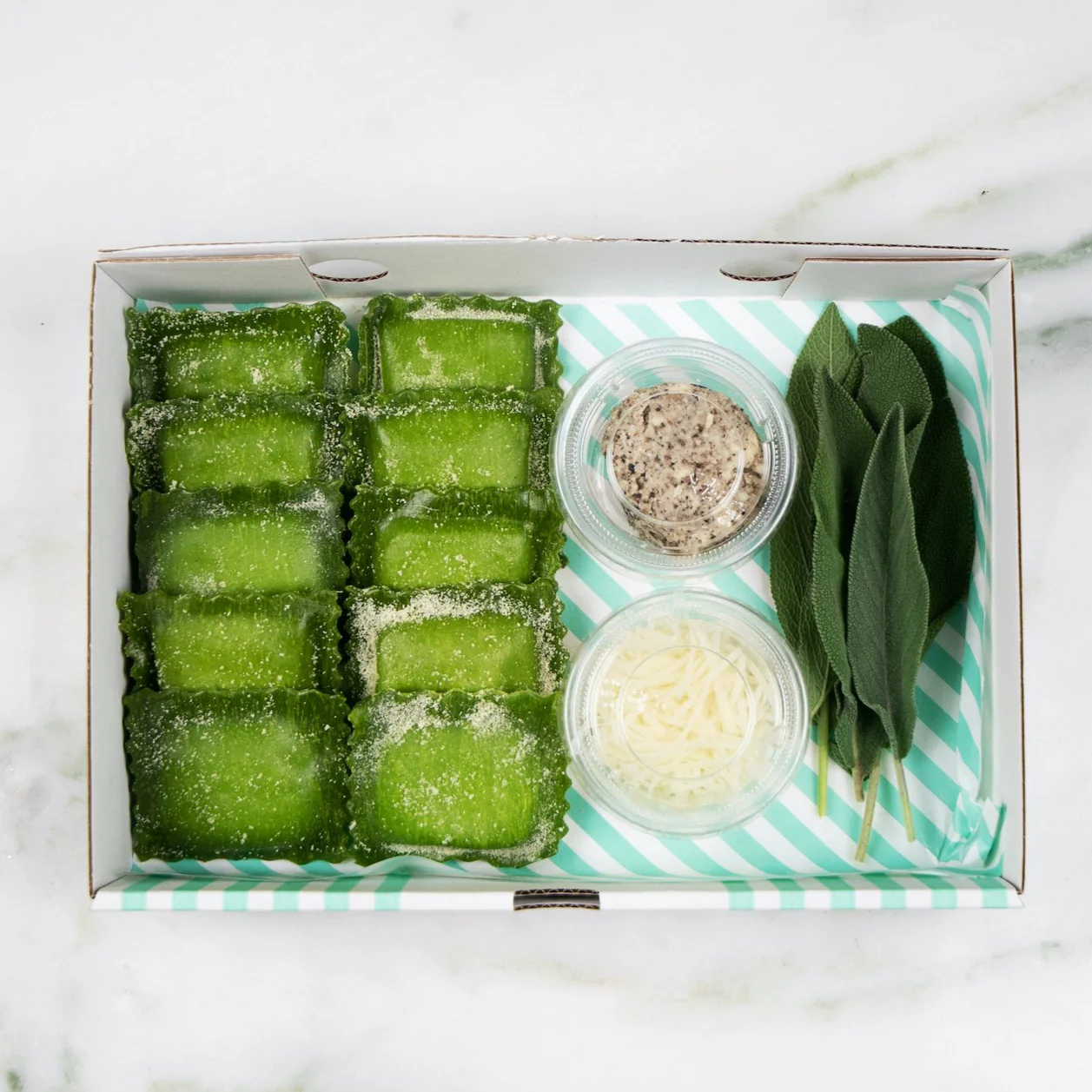 Artichoke & Truffle Ravioli with Truffle Butter and Sage, Pasta Kit - Image 3